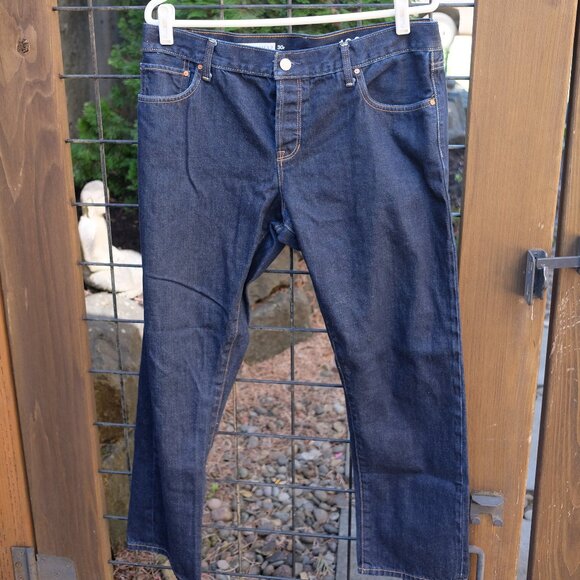 GAP Women's Selvedge Boyfriend Jeans - Dark Blue - Picture 1 of 6